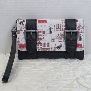 Loungefly Studio‎ Ghibli Kiki's Delivery Service Double Buckle Wallet Cozy Witch